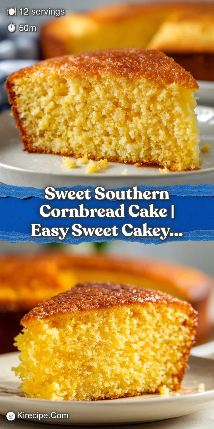 Close-up of a moist cornbread slice revealing its tender, golden texture and embedded corn kernels.