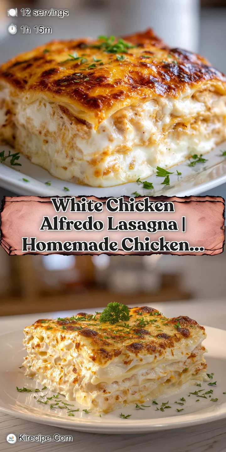 Close-up of gooey melted cheese pulling away from a rich, creamy layer of white sauce and tender chicken chunks.