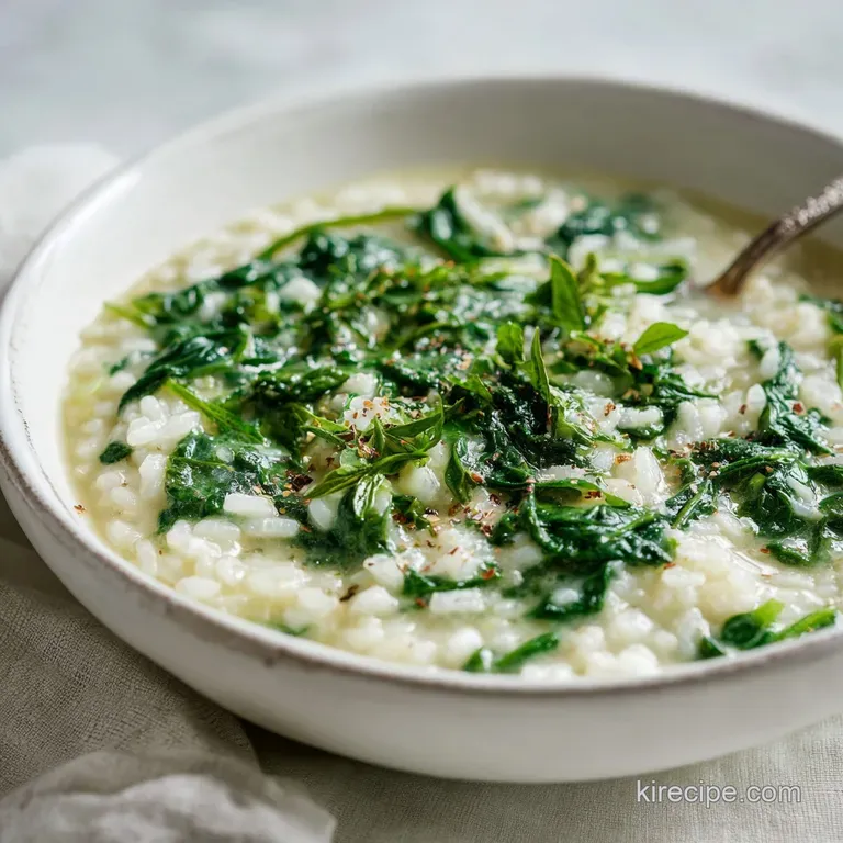 Arborio Spinach Rice Soup Recipe: Velvety Comfort