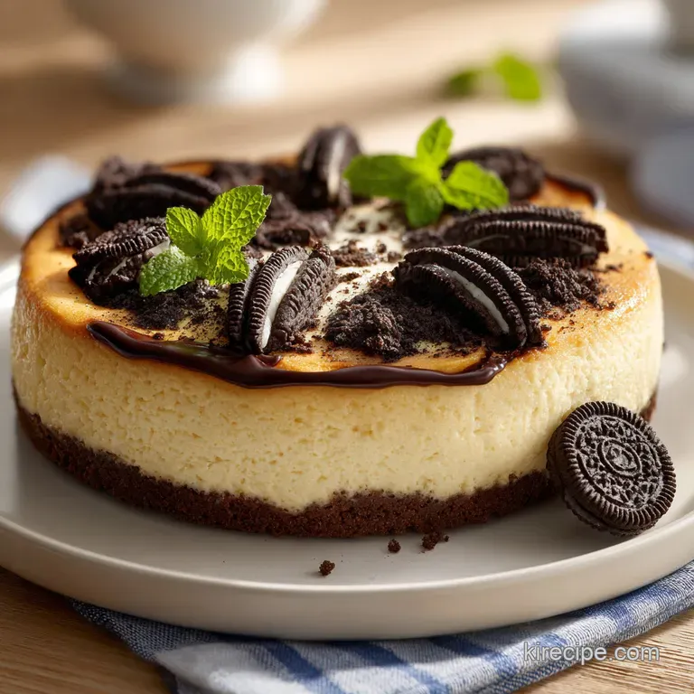 Baked Oreo Cheesecake: Silky and Rich