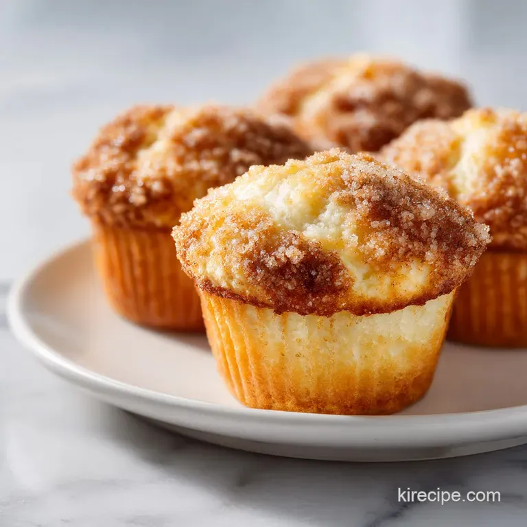 Warm muffins stacked elegantly, revealing a soft crumb and streusel-kissed tops.