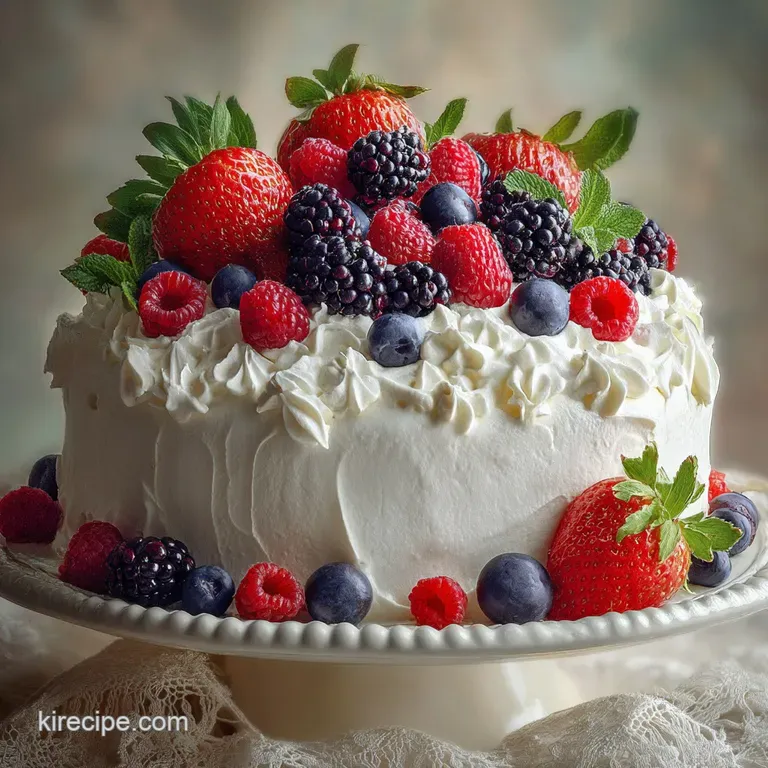 Berry Chantilly Cake Recipe: Almond Crumb