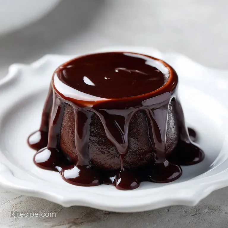 A cascade of rich, dark chocolate sauce drizzled over vanilla ice cream, creating a tempting contrast of colors and textures.