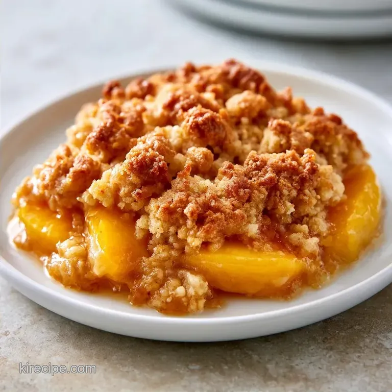 Brown Sugar Peach Crumble with Oats