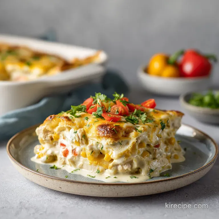 Chicken Enchilada Casserole: Creamy and Tangy