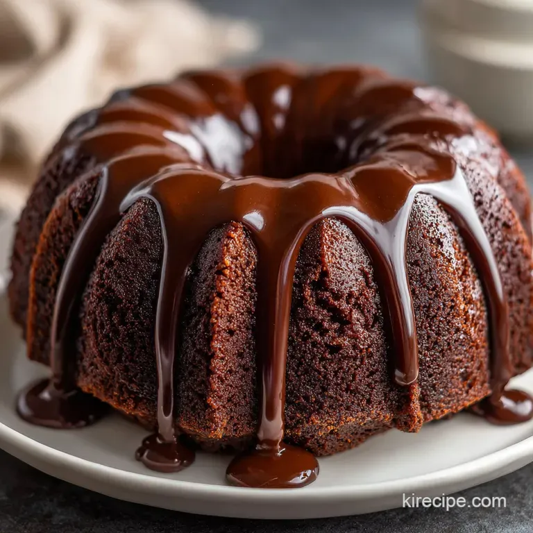 Chocolate Cream Cheese Pound Cake: Tight Crumb