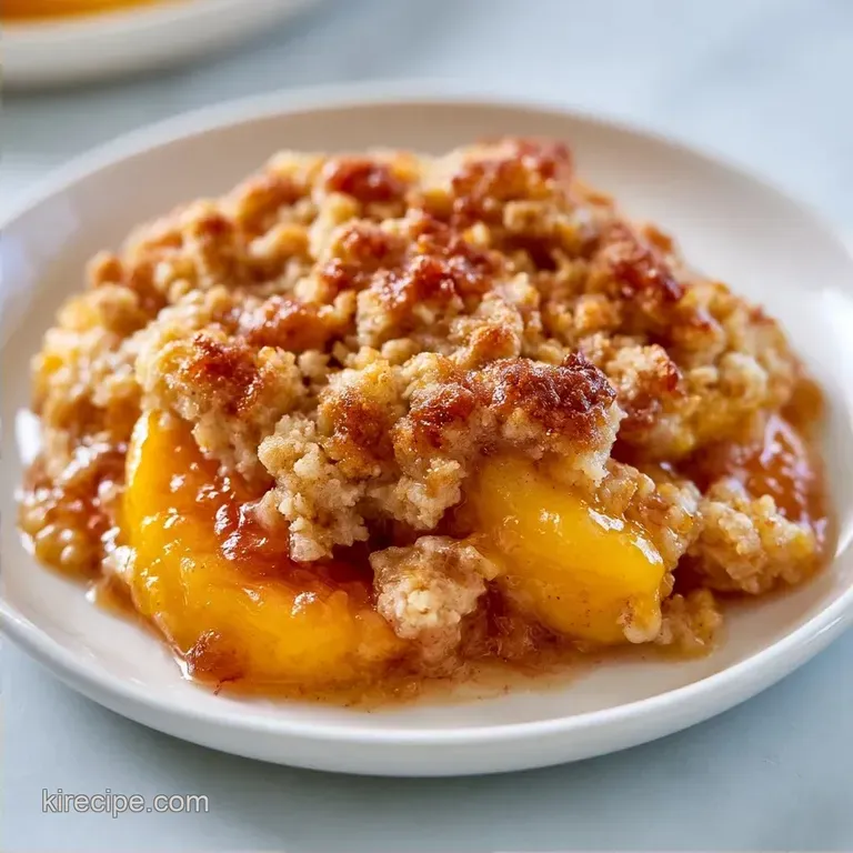 Classic Peach Crisp Recipe with Fresh Peaches