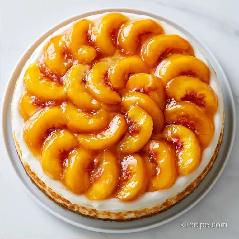 Homemade Cream Cheese Peach Cobbler: Golden