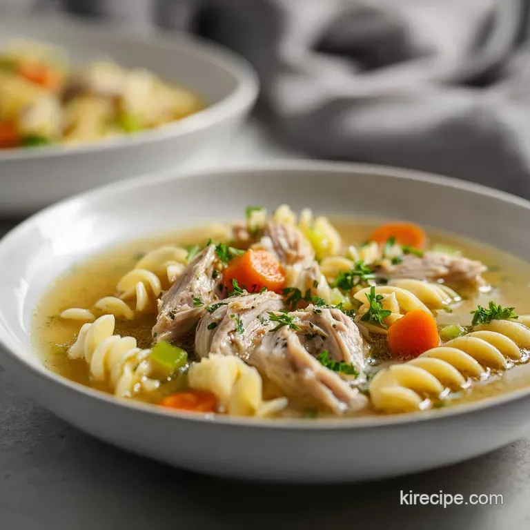 Creamy Turkey Noodle Soup: Velvety & Quick