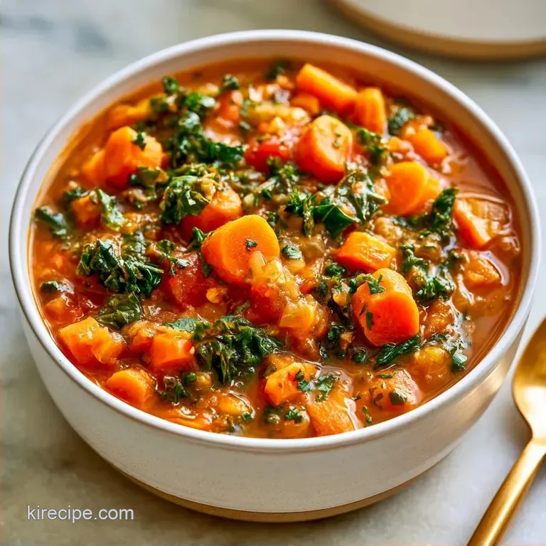 Vegetarian Kale Soup with White Beans