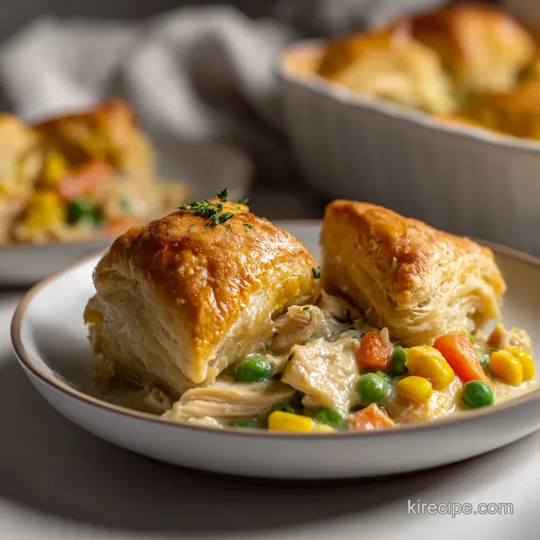 Chicken Pot Pie Using Crescent Rolls