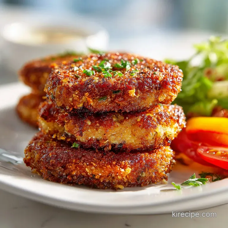 Recipe for Crispy Patties Made: Pan-Seared Fritters