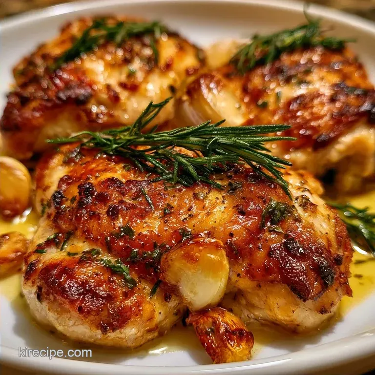 Crispy Thighs with Rosemary and Garlic: Pan-Seared