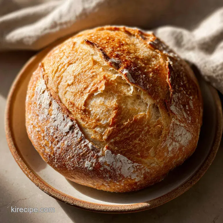 Slices of warm, airy artisan bread with a crackled crust, fanned out elegantly on a slate.