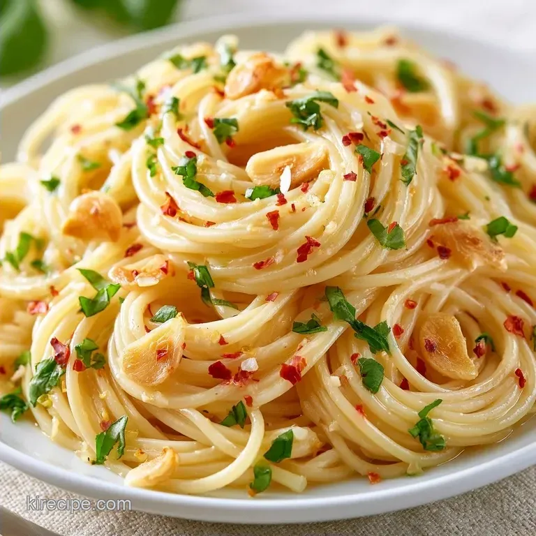 Easy Garlic Basil Spaghetti in 15 Minutes