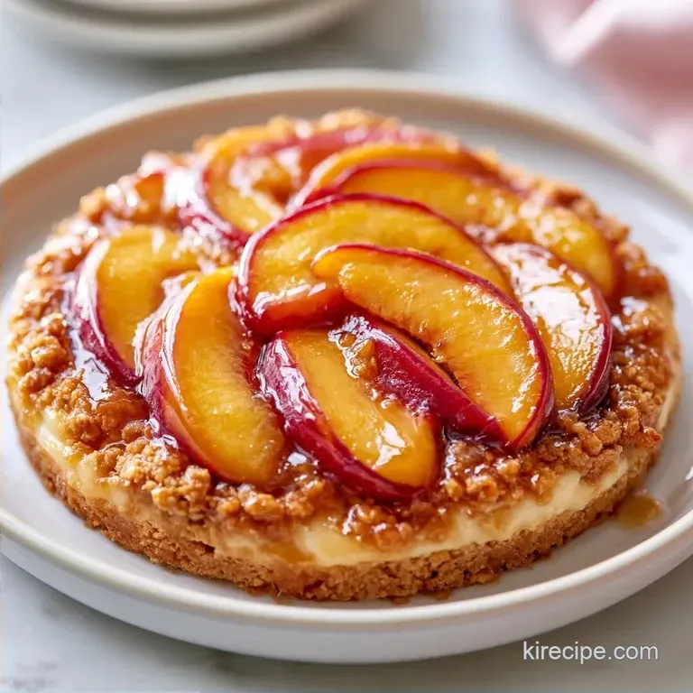 Light and Fresh Easy No Bake Peach Pie