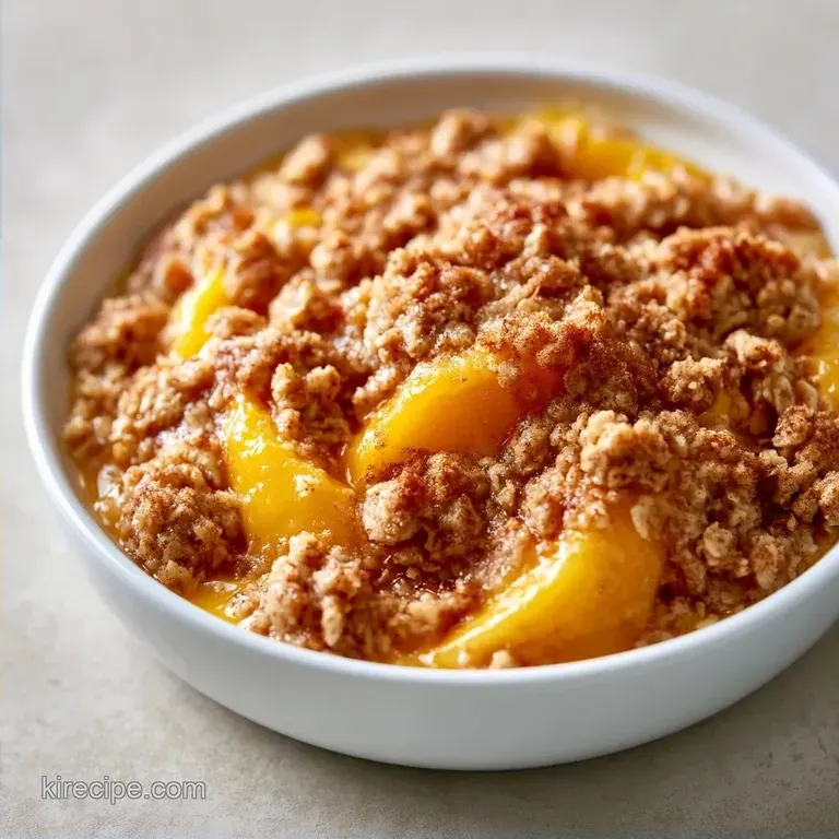 Golden Peach Crisp With Oats