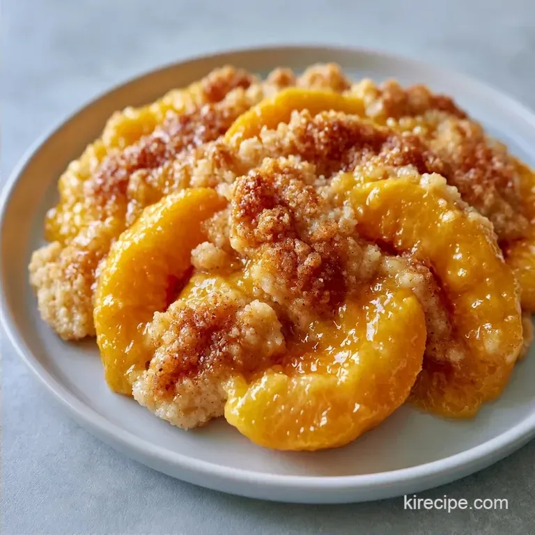 Old Fashioned Peach Fruit Crisp