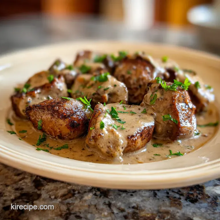 Beef Kidney Recipe French Rognon: Creamy Sauce
