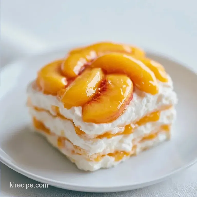 Creamy Fresh Peach Icebox Cake