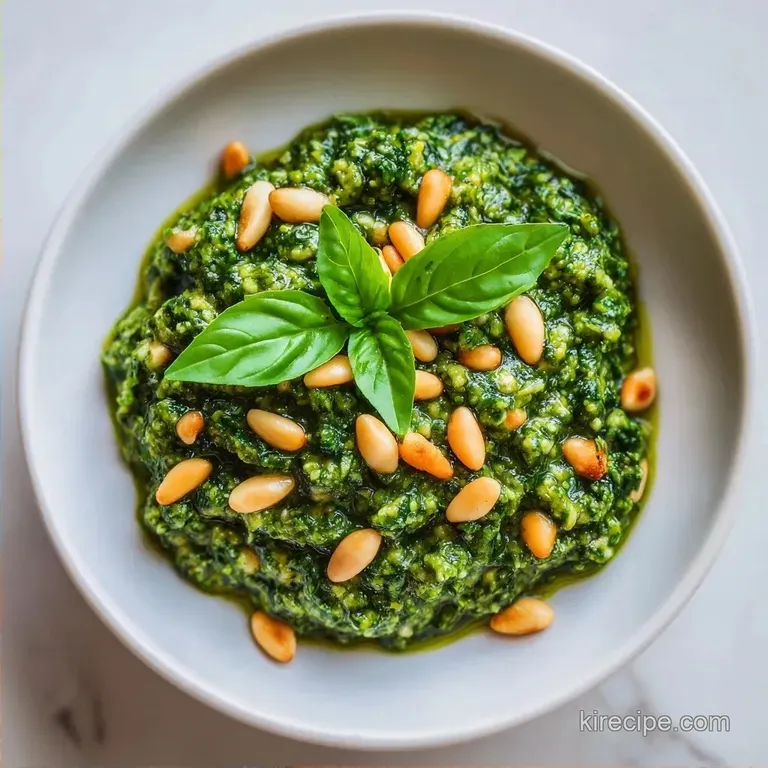 Fresh Vegetarian Basil Pesto: Nutty and Bright