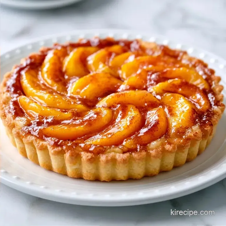 Frozen Peach Pie Recipe with Tapioca