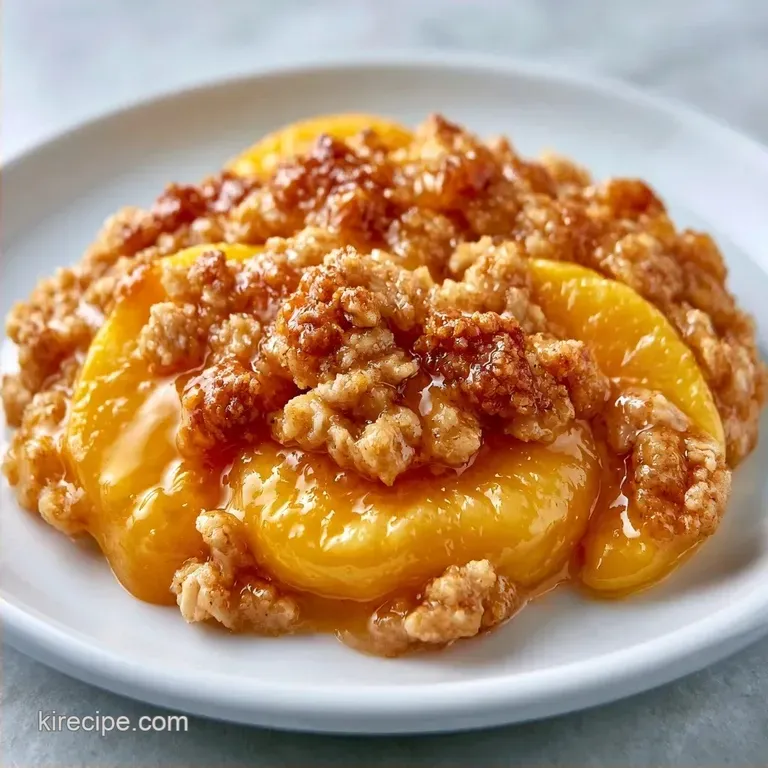 Gluten Free Peach Crumble with Almond Flour
