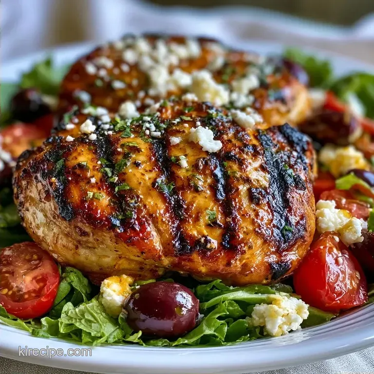 Greek Grilled Chicken Salad with Feta
