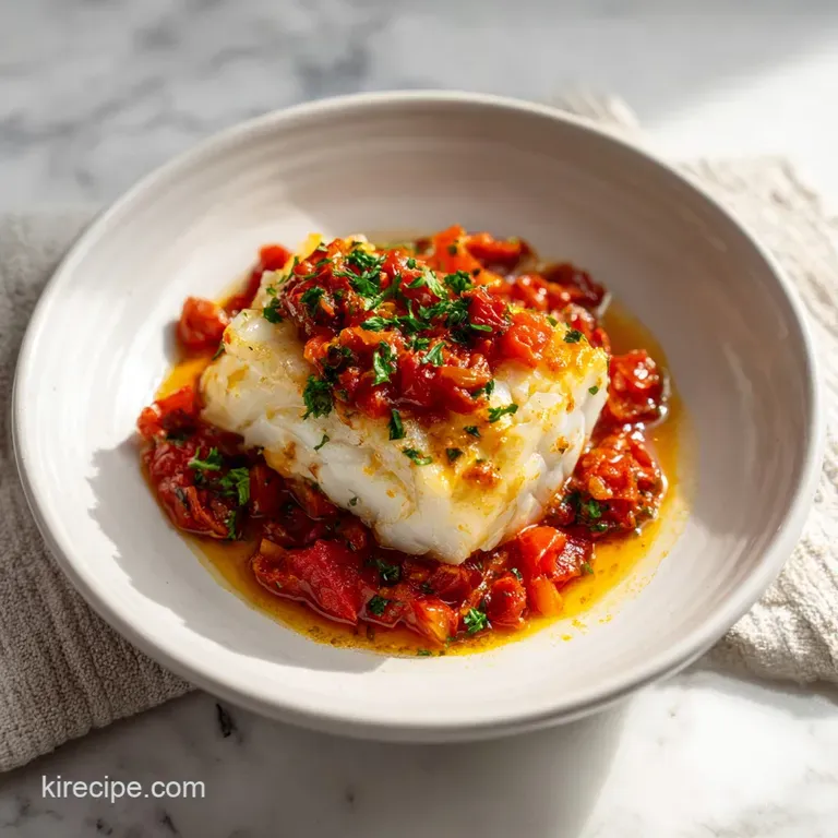 Recipe Halibut Marinara Sauce: Silky & Flaky