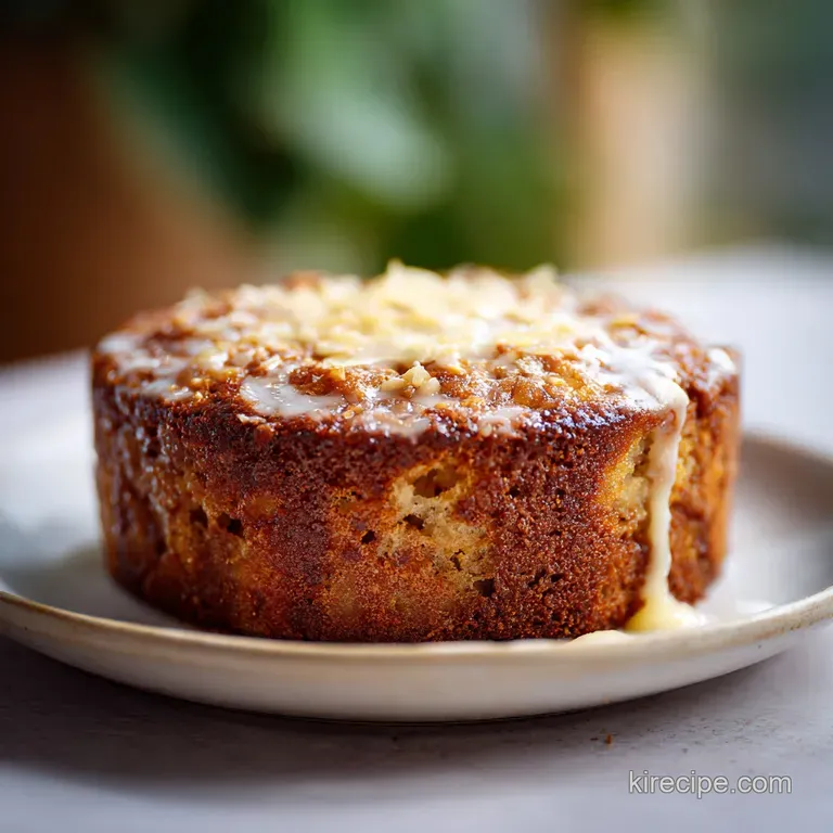 Slice of tender cake on a white plate, adorned with fresh raspberries and a sprig of mint. Soft, natural light.