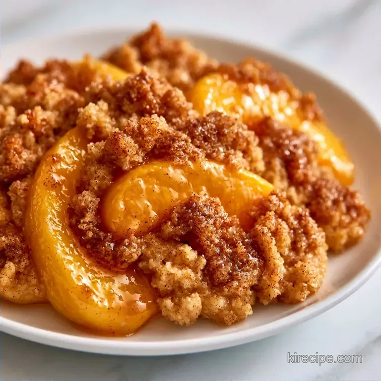 Low Calorie Peach Crisp