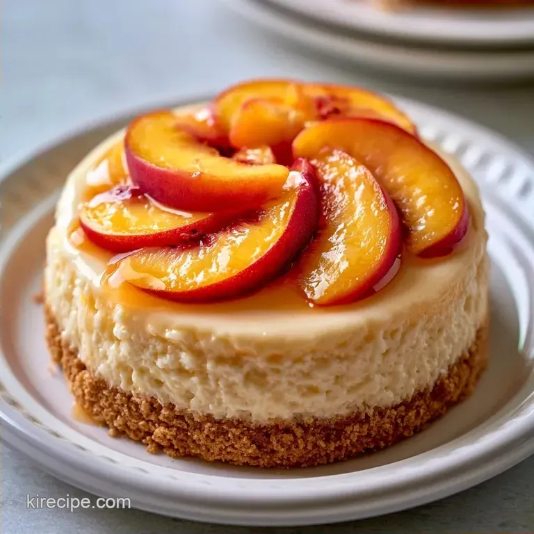No Bake Peaches and Cream with Condensed Milk