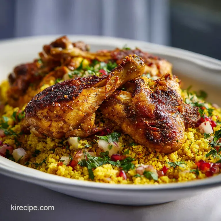 Authentic Palestinian Couscous Chicken Legs Recipe