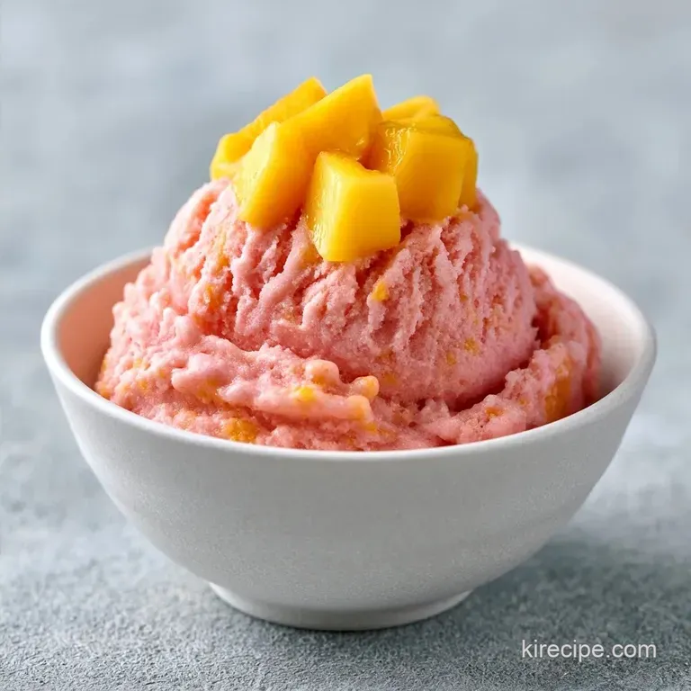 Rich Peach Ice Cream