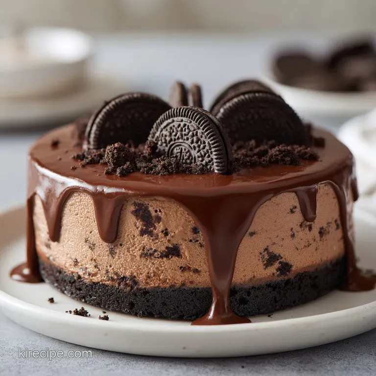 Chocolate Peanut Butter Mousse Cake
