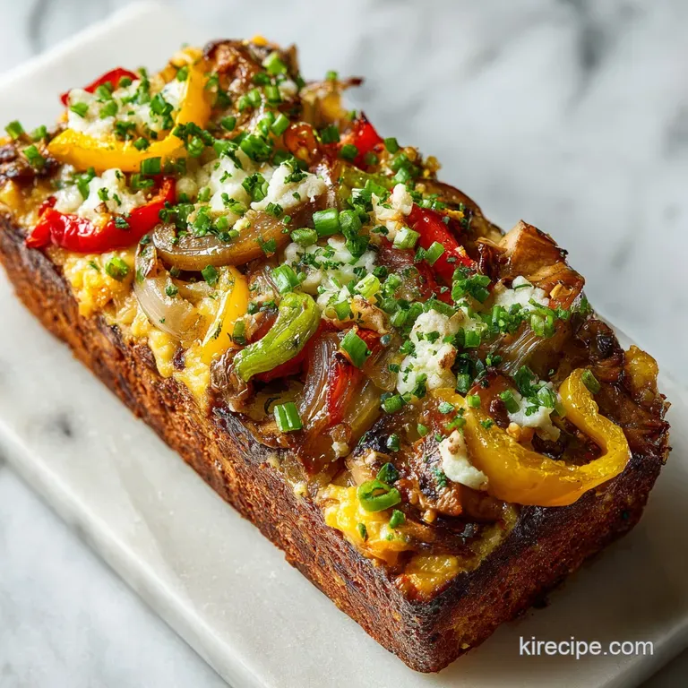 Philly Cheesesteak Meatloaf with Provolone