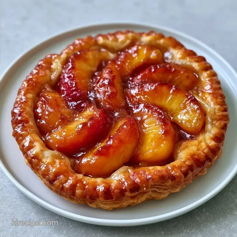 Puff Pastry Peach Galette in 35 Minutes