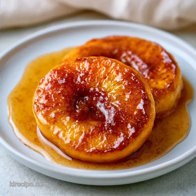Quick Baked Peaches with Cinnamon & Honey
