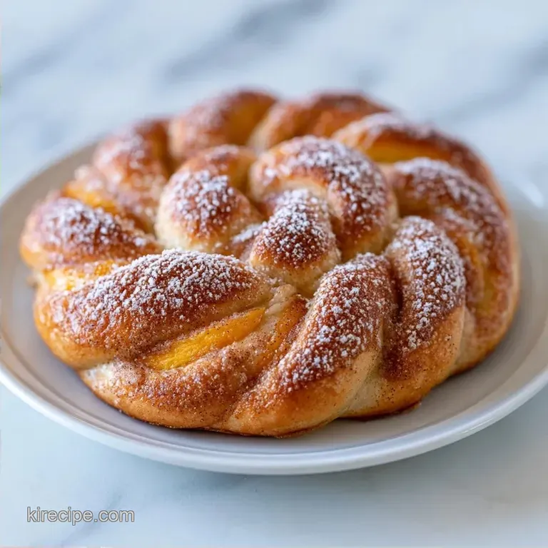 Braided Quick Peach Strudel Recipe