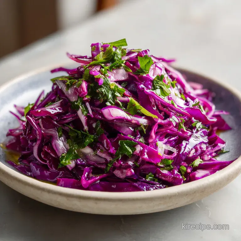 Red Cabbage Salad With Sumac: Zesty and Vibrant