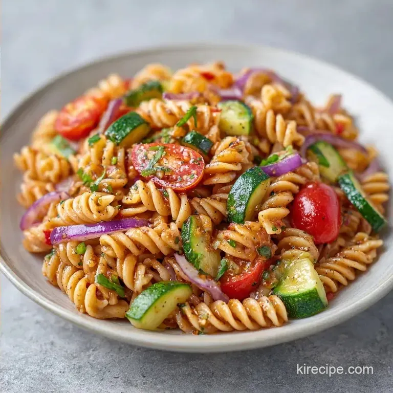 Healthy Red Onion Pasta Salad: Fresh and Tangy