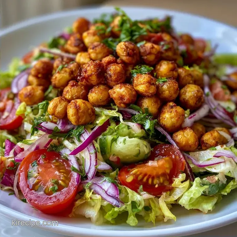 Roasted Chickpea Salad: Mediterranean Style