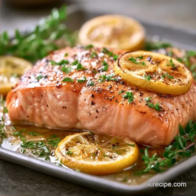 Roasted Lemon Herb Salmon: Silky and Bright