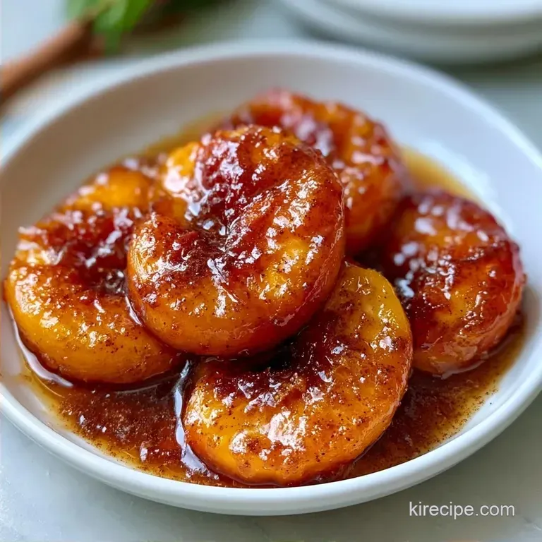 Simple Baked Peaches with Cinnamon