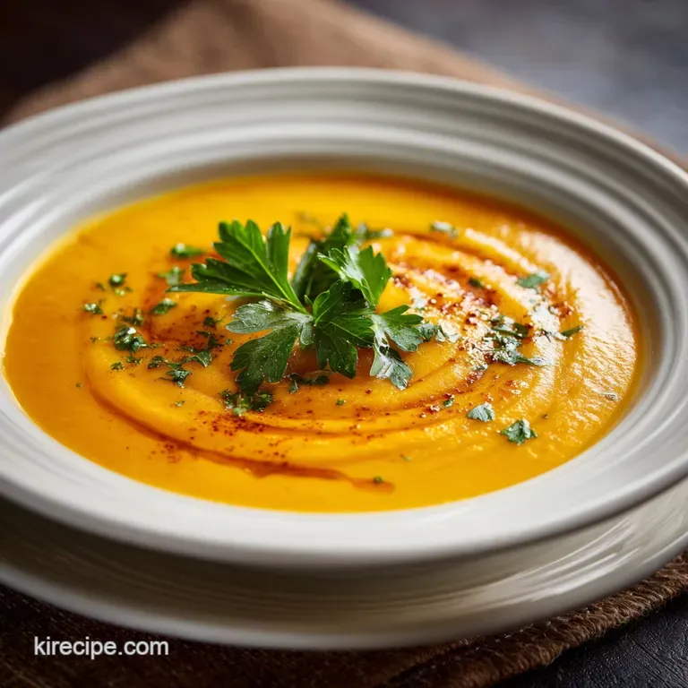 Squash and Sweet Potato Soup: Velvety and Spiced