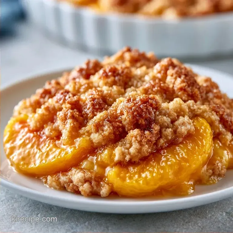 Sugar Free Peach Crisp with Oats