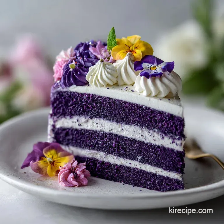 Purple Velvet Cake Recipe: Silky Crumb