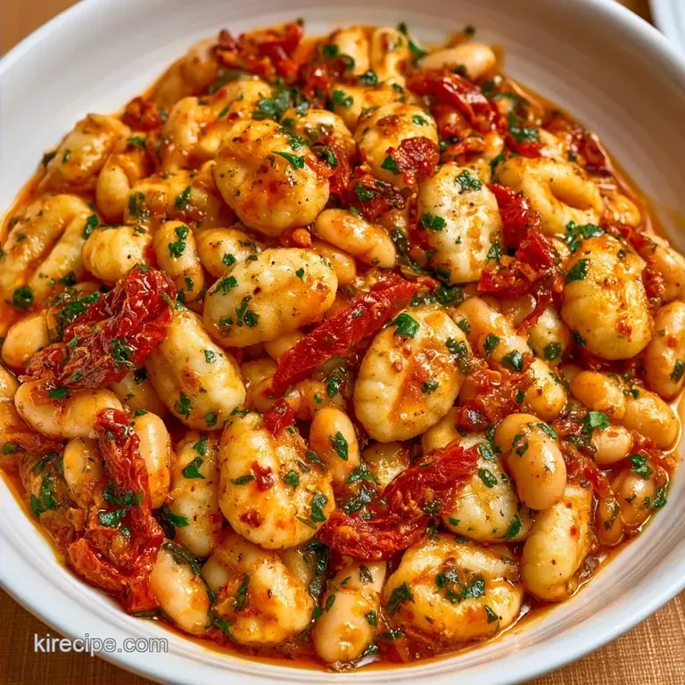 One-Pot White Bean SunDried Tomato Gnocchi