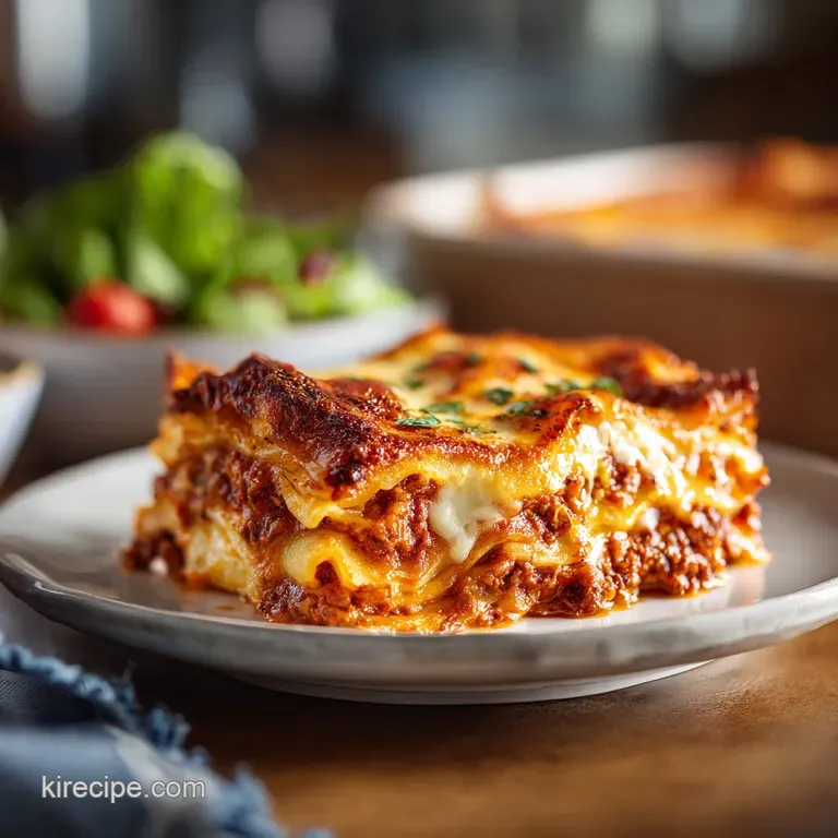 Worlds Best Lasagna: Rich Meat Sauce and Ricotta