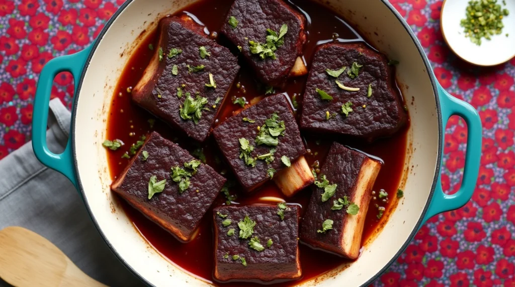 Cooking Beef Short Ribs Recipe Seasoned With Oxtail Seasoning​